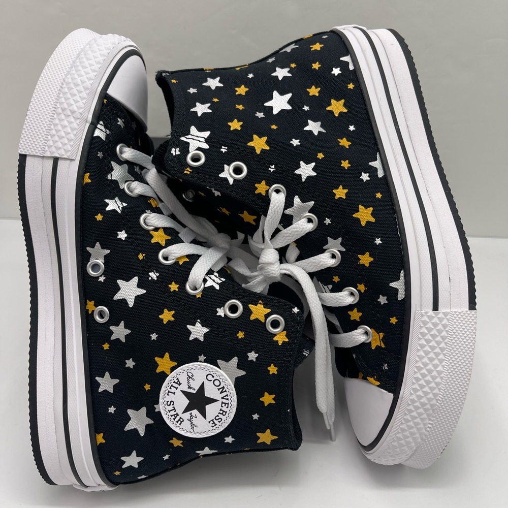 Converse WMNS Star Pattern High-Top
CTAS EVA LIFT HI
BLACK/SILVER/GOLD Sneakers - Picture 10 of 16